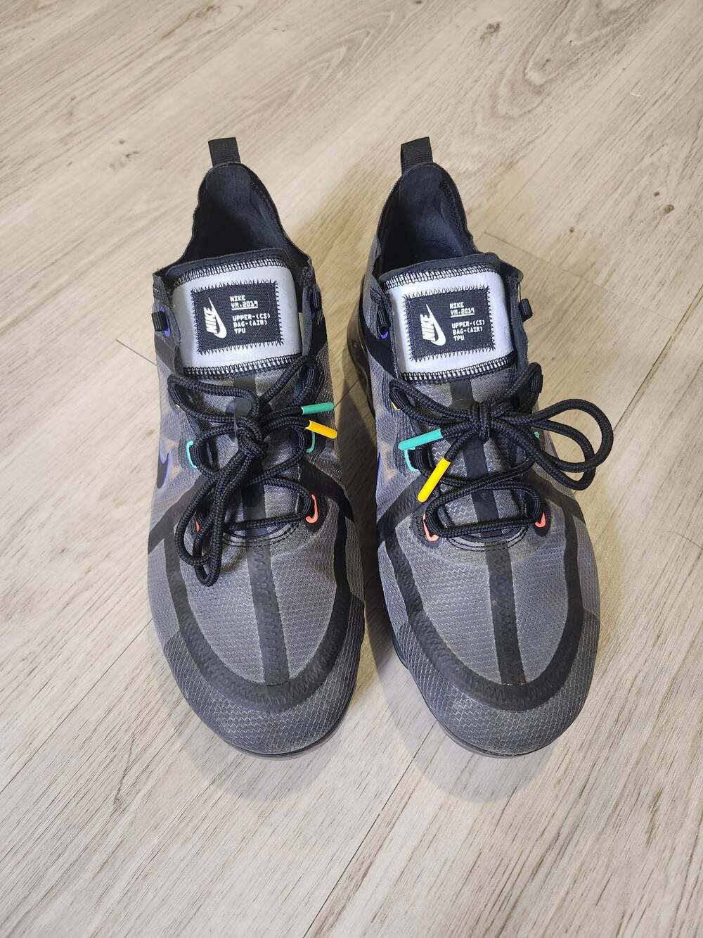 Nike Air VaporMax 2019 SE Black/Multi Color Sneakers CI1240-023 Men's Size 11.5